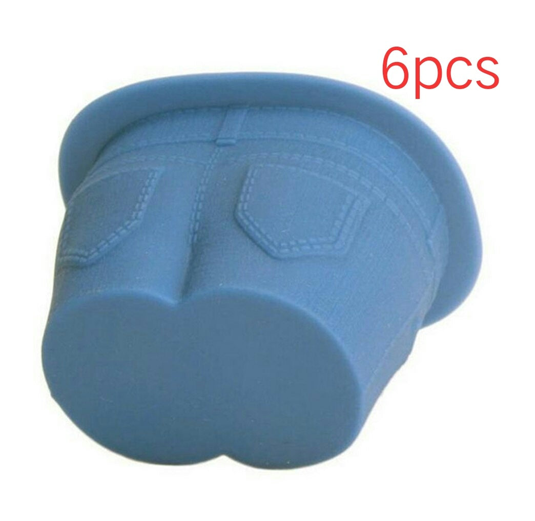 Creative Jeans Silicone Cake Mold Food Grade Muffin Tops Molds Cupcake Pudding Chocolate Ice DIY Baking Cups Molds Tools HK114 