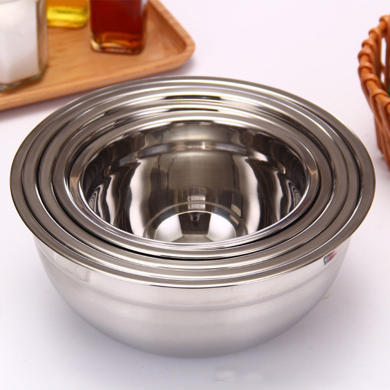 Deepen Stainless Steel Basin Salad Mixing Bowl