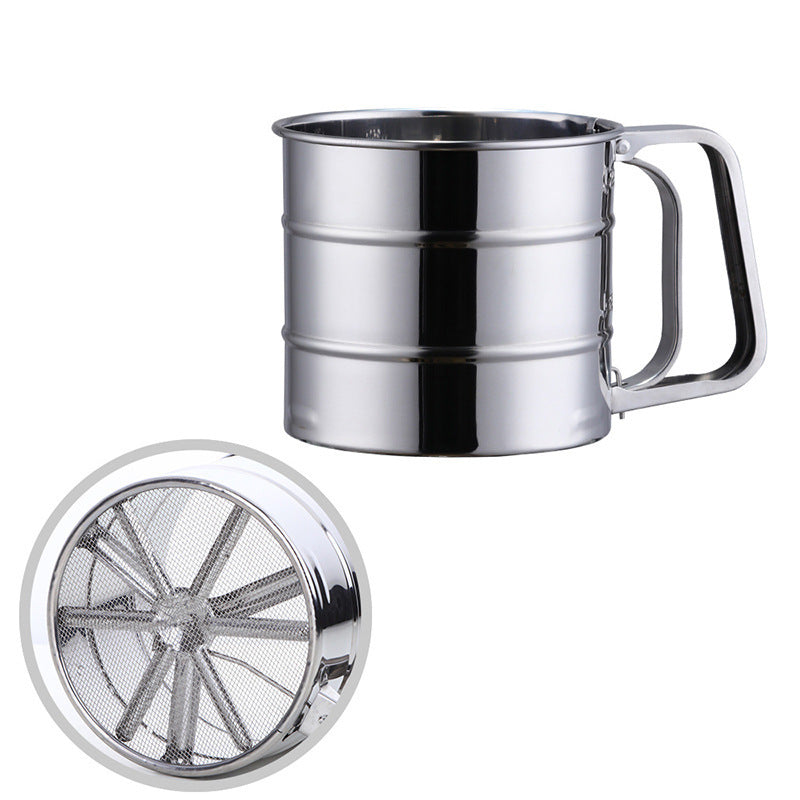 Creative Stainless Steel Flour Sifter Cup Baking Tools